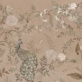 Chinoiserie roosa lintutapetti Borastapeter Studiolta 9470w