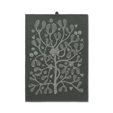 MisteltoeTeaTowel joulu keittiopyyhe Ferm Livingilta 1104266280 image