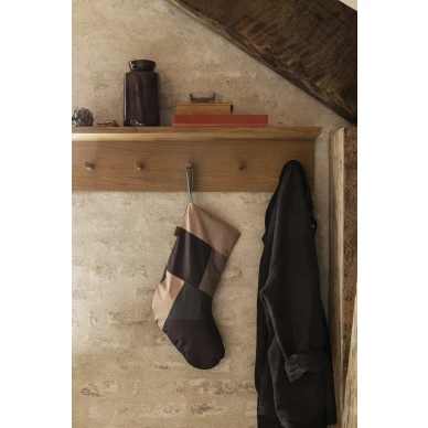 Tyylikas joulusukka Patchwork Christmas Stocking Ferm Livingilta kuva