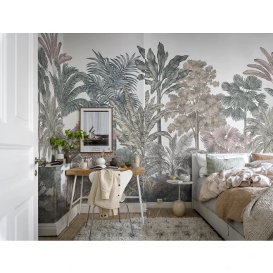 Kuvatapetti Tropical Bellewood makuuhuoneeseen Rebel Wallsilta R17593 image