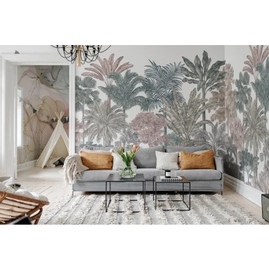 Olohuoneen puutapetti Tropical Bellewood Rebel Wallsilta R17593 image