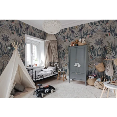 Lastenhuoneen elaintapetti The Swedish Forest Rebel Wallsilta R16212 kuva