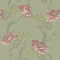 Ovansjo vihrea kukkatapetti Durolta 521 02