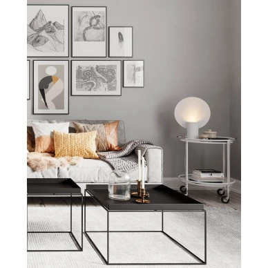 Valkoinen tunnelmavalaisin olohuoneeseen By Rydensin Colby XL 4002410 5007 image