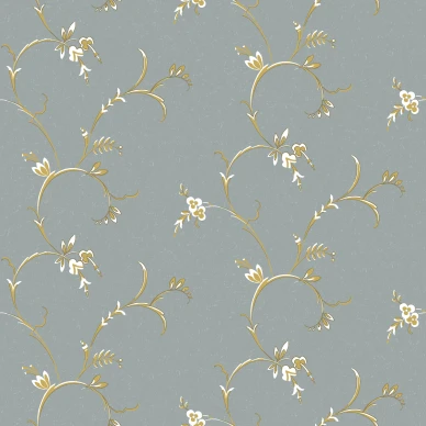 Ekbacken sininen kukkatapetti Durolta 523 04 kuva