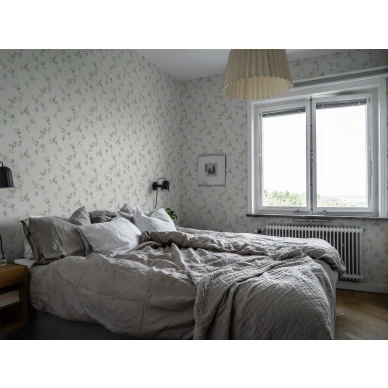 Kukkatapetti makuuhuoneeseen Kerstin Durolta 525 01 kuva