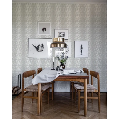 Retrohenkinen raitatapetti Durolta Margaret Rose 527 02 image