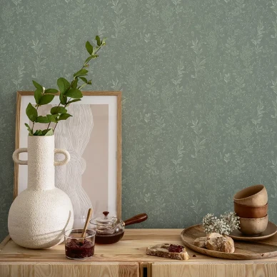 Vihrea tapetti Durolta Tuva 613 04 image