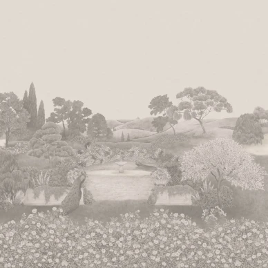 Idyll sepiaharmaa maisematapetti Cole Sonilta 120 1002 image