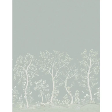 Seasonal Woods vihrea sininen puutapetti Cole Sonilta 120 6020 koko kuvio image