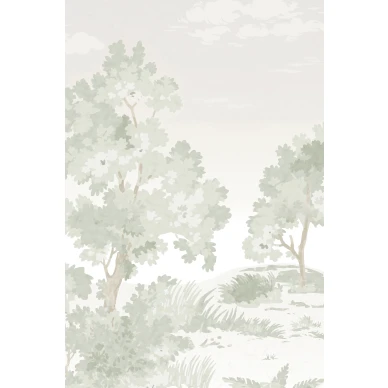 Vihrea puutapetti Borastapeterilta Countryside Landscape 9480w kuva