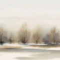 Watercolour Landscape maisematapetti Borastapeterilta 9481w koko kuvio