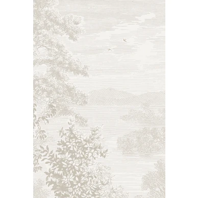 Beige maisematapetti Etched Landscape 9476w Borastapeter Studiolta image