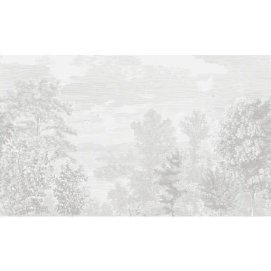 Etched Landscape harmaa puutapetti Borastapeterilta 9475w koko kuvio image