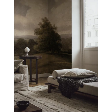 Olohuoneen maisematapetti Borastapeterilta Oilpainting Landscape 9483w image