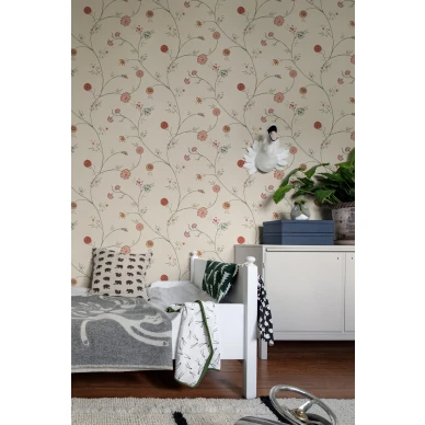 Makuuhuoneen kukkatapetti Flower Thread Rebel Wallsilta R19284 kuva