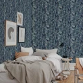 Sininen makuuhuoneen tapetti No Time To Waste Rebel Wallsilta R19272