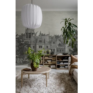 Harmaa maisematapetti Fairyland Rebel Wallsilta R19256 kuva