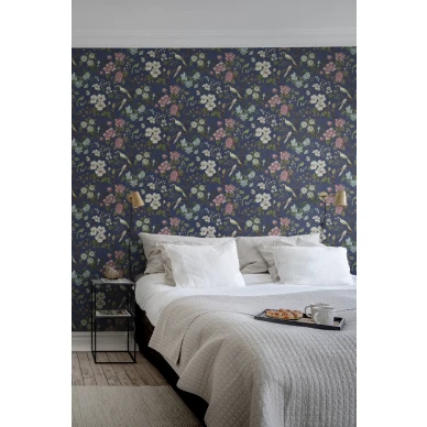 Kukkatapetti makuuhuoneeseen Petit Flora Rebel Wallsilta R19262 image
