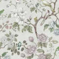 Petit Flora hopeanharmaa kukkatapetti Rebel Wallsilta R19264