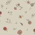 Flower Fall beige kukkatapetti Rebel Wallsilta R19252 koko kuvio