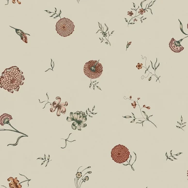 Flower Fall beige kukkatapetti Rebel Wallsilta R19252 kuva