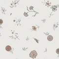 Flower Fall vaalea kukkatapetti Rebel Wallsilta R19251 koko kuvio