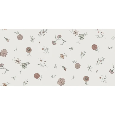 Flower Fall vaalea kukkatapetti Rebel Wallsilta R19251 koko kuvio kuva