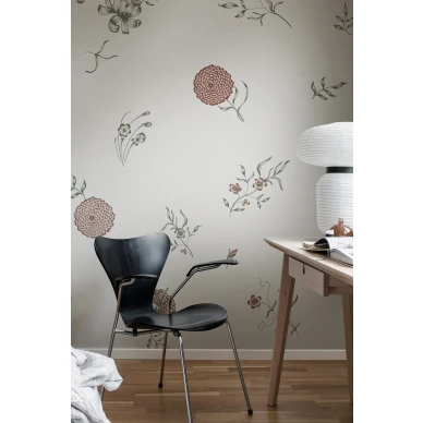Romanttinen kukkatapetti Flower Fall Rebel Wallsilta R19251 kuva