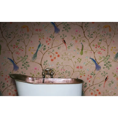 Lintutapetti kylpyhuoneeseen Songbirds Rebel Wallsilta R19248 image
