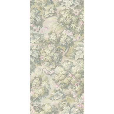 The Path pastellinvihrea lehtitapetti Rebel Wallsilta R19245 koko kuvio image