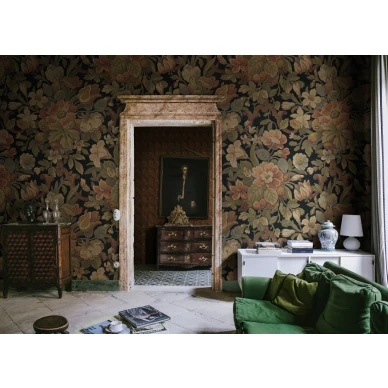 Vanhan ajan kukkatapetti Vintage Flora R19241 Rebel Wallsilta kuva