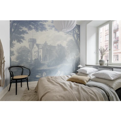 Makuuhuoneen kuvatapetti Swan Pond Rebel Wallsilta R19225 image