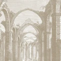 Gothic Arches beige kaarretapetti Rebel Wallsilta R19222