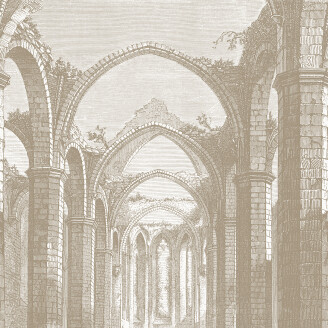 Gothic Arches beige kaarretapetti Rebel Wallsilta R19222 kuva