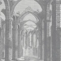 Gothic Arches harmaa kaarretapetti Rebel Wallsilta R19223 koko kuvio