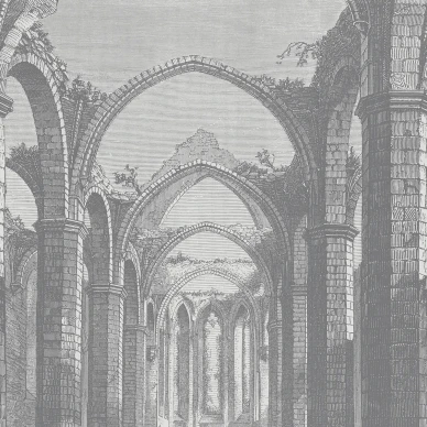 Gothic Arches harmaa kaarretapetti Rebel Wallsilta R19223 image