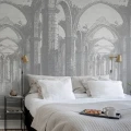 Harmaa kuvatapetti Gothic Arches Rebel Wallsilta R19223