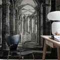 Harmaa rauniotapetti Gothic Arches Rebel Wallsilta R19221
