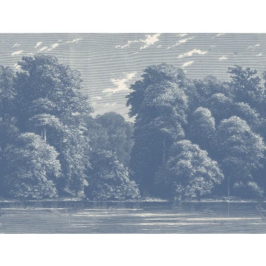 Spring Season sininen puutapetti Rebel Wallsilta R19219 koko kuvio image