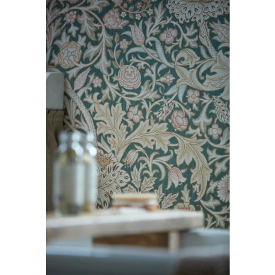 Sininen kukkatapetti Morrikselta Trent 217210 kuva