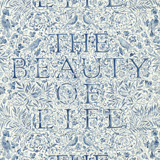 The Beauty of Life sininen Morristapetti 217190 kuva