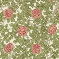 Rambling Rose vihrea ruusutapetti Morris Colta 217207