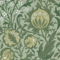 Elmcote vihrea kukkatapetti William Morrisilta 217201