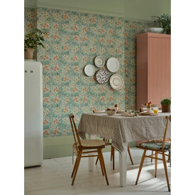 Keittion kukkatapetti William Morrisilta Bower 217204 kuva