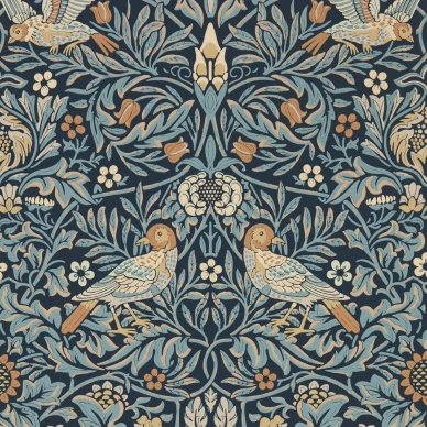 Bird sininen lintutapetti William Morrisilta 217193 kuva