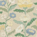 Astrid Wilson beige kukkatapetti Borastapeterilta 9490w