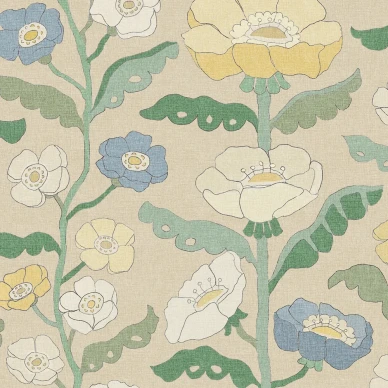 Astrid Wilson beige kukkatapetti Borastapeterilta 9490w image