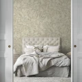 Makuuhuoneen kukkatapetti Hanna MW Borastapeterilta 9488w