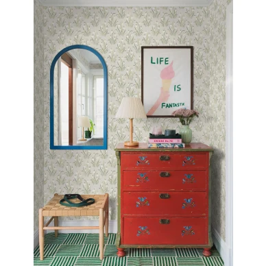 Eteisen kukkatapetti Borastapeterilta Snodroppe 4835 kuva